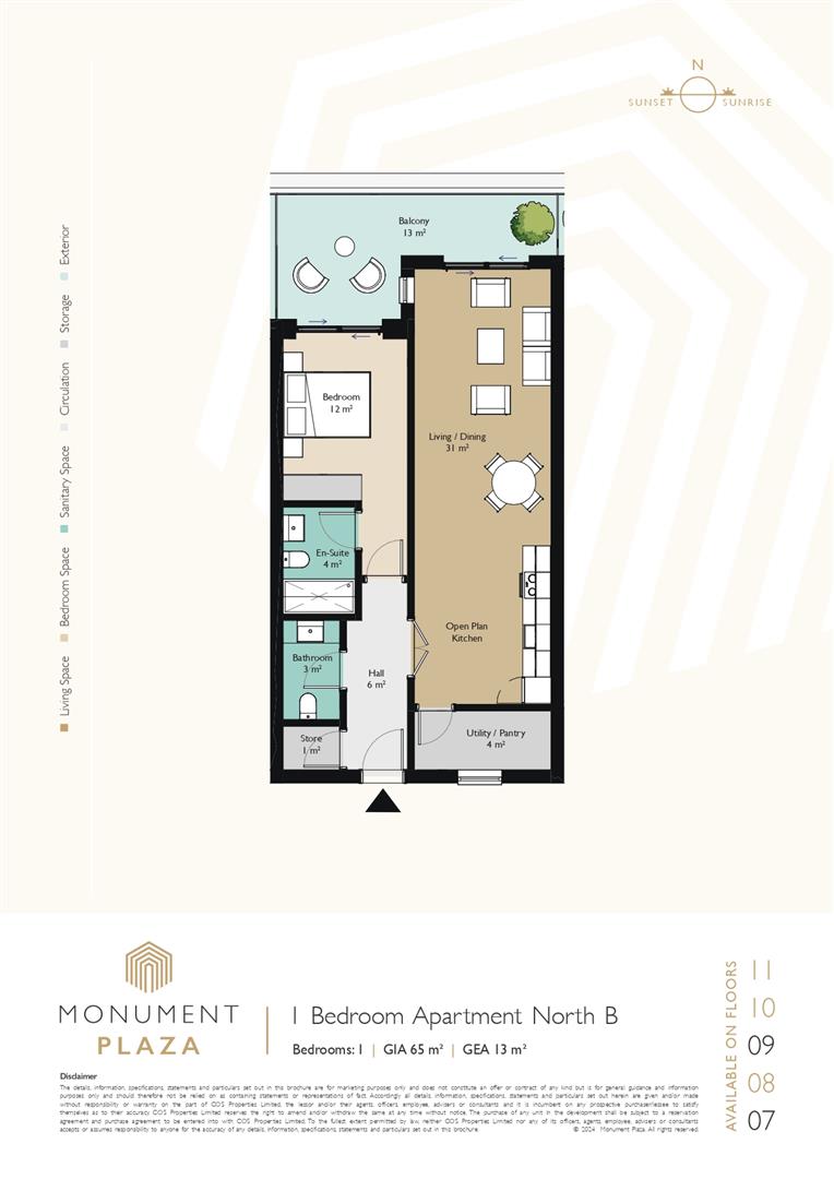  Image of Apartment - 1 Bedrooms - 1 Bathrooms for Sale in Monument Plaza-Gibraltar, Image 12